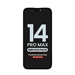 Grab the wholesale deals on the OLED Assembly with Proximity Sensor Flex Pre-Installed for iPhone 14 Pro Max, service pack.
