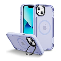 Shockproof Magsafe Case with Camera Stand - LIGHT PURPLE for iPhone 15 (Only Ground Shipping)