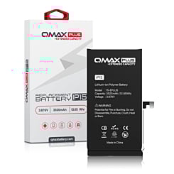 Purchase the QMAX Plus Extended Capacity Replacement Battery for iPhone 15, 3520 mAh.
