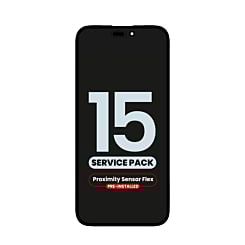 Grab the wholesale deals on the OLED Assembly with Proximity Sensor Flex Pre-Installed for iPhone 15 in the service pack version.