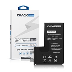 Order the QMAX base replacement battery for iPhone 15 Pro Max that requires spot welding.