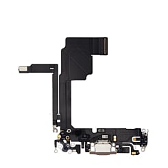 Stock up on the Charging Port Flex Cable for iPhone 15 Pro in Natural Titanium, Aftermarket.