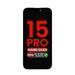 Buy the OLED Assembly for iPhone 15 Pro, Aftermarket QV8 Hard type, IC transfer eligible.