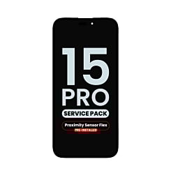 Order the OLED Assembly with Proximity Sensor Flex Pre-Installed for iPhone 15 Pro in Service Pack.