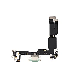 Buy the Charging Port Flex Cable for iPhone 15 Plus in Green, aftermarket version.

