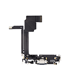Order the premium charging port flex cable for iPhone 15 Pro Max in black titanium.