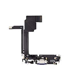 Purchase the premium charging port flex cable for iPhone 15 Pro Max in blue titanium.