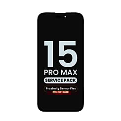 OLED Assembly with Proximity Sensor Flex Pre-Installed for iPhone 15 Pro Max (Service Pack)