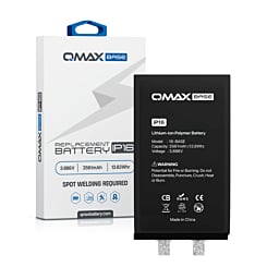 QMAX Base Replacement Battery for iPhone 16 (Spot Weld Required) (3561 mAh) (Only Ground Shipping)