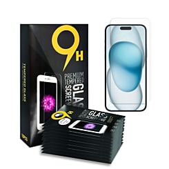Buy the clear tempered glass for iPhone 16 with 2.5D design in a pack of 10.