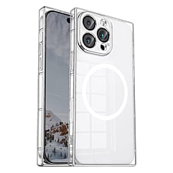 Square Wireless Charging Case - CLEAR for iPhone 16 Pro / 17 (Only Ground Shipping)