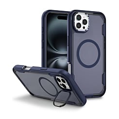 Shockproof Magsafe Case with Camera Stand - DARK BLUE for iPhone 16 Pro Max (Only Ground Shipping)