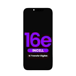 LCD Assembly for iPhone 16e (Aftermarket Incell / QV7) (IC Transfer Eligible)