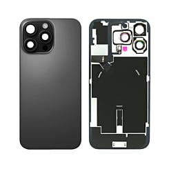 Back Glass with MagSafe Magnet & NFC & Flashlight Flex for iPhone 16 Pro Max (BLACK TITANIUM) (NO LOGO)