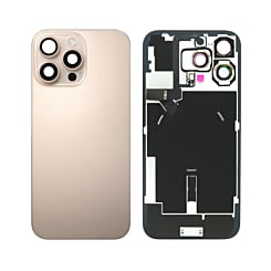 Back Glass with MagSafe Magnet & NFC & Flashlight Flex for iPhone 16 Pro Max (DESERT TITANIUM) (NO LOGO)