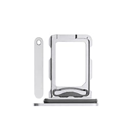 Buy the Dual SIM Card Tray in White Titanium for iPhone 16 Pro and 16 Pro Max.