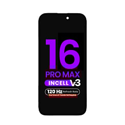 LCD Assembly for iPhone 16 Pro Max (True Tone Programming and IC Transfer NOT REQUIRED) (Aftermarket Incell / QV7 V3 / 120HZ)