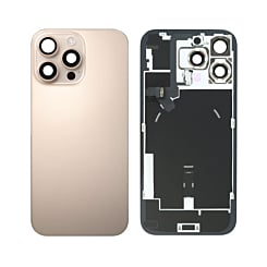 Back Glass with Frame and MagSafe Magnet for iPhone 16 Pro Max (DESERT TITANIUM) (Service Pack)