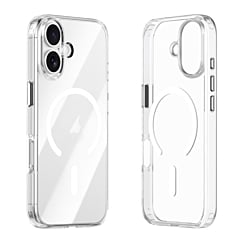 Wireless Charging Clear Case with Metal Camera Frame - BLACK for iPhone 17 (Only Ground Shipping)