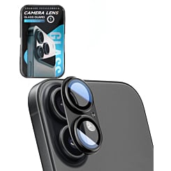 Metal Matte Armor with HD Tempered Glass for iPhone 17 (BLACK)