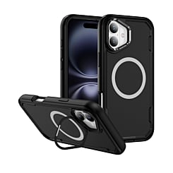 Shockproof Magsafe Case with Camera Stand - BLACK for iPhone 17 (Only Ground Shipping)