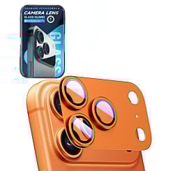 Metal Matte Armor with HD Tempered Glass for iPhone 17 Pro (COSMIC ORANGE)