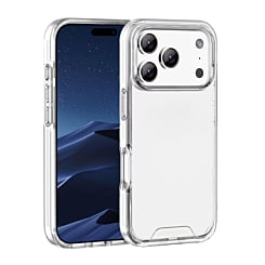 Hard Clear Case with Metal Button - CLEAR for iPhone 17 Pro (Only Ground Shipping)