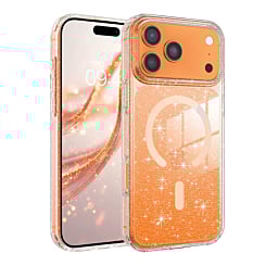 Ultra Glossy Protector Case with Magsafe - GLITTER ORANGE for iPhone 17 Pro (Only Ground Shipping)
