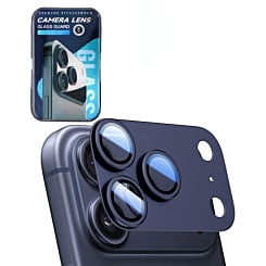 Metal Matte Armor with HD Tempered Glass for iPhone 17 Pro Max (DEEP BLUE)