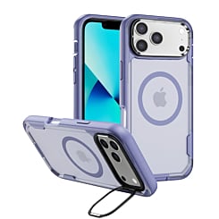 Shockproof Magsafe Case with Camera Stand - LIGHT PURPLE for iPhone 17 Pro (Only Ground Shipping)