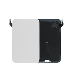 Back Glass with Frame and Wireless NFC Charging Flex and MagSafe Magnet for iPhone 17 Pro Max (Pack of 2) (SILVER)