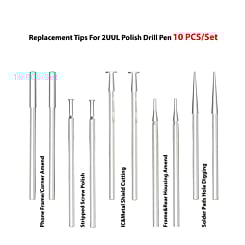 2UUL DA82 Replacement Tips for 2UUL Polish Drill Pen (10 Pcs Set)