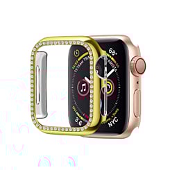 iWatch 42mm (2024) Stone PC Bumper Case with Tempered Glass - GOLD (Only Ground Shipping)
