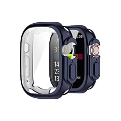 iWatch 49mm Hard PC Bumper Case with Tempered Glass - NAVY BLUE (Only Ground Shipping)