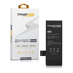 QMAX Pro Extended Capacity Replacement Battery for iPhone 5SE (1800 mAh) (Only Ground Shipping)