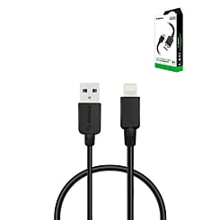 Esoulk USB A-L Non-MFI Round Charging Cable (BLACK) (5ft) (12W) (Only Ground Shipping)