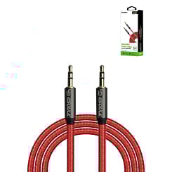 Esoulk 3.5mm AUX-AUX Cable (RED) (10ft) (Only Ground Shipping)