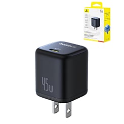 BASEUS PicoGo GaN USB-C Charger (45W) (BLACK) (Only Ground Shipping)