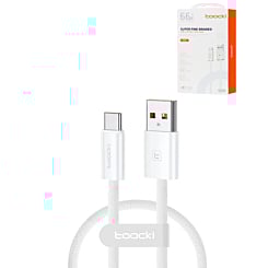 Toocki Braided USB A-C Fast Charging Data Cable (WHITE) (3ft) (66W) (Only Ground Shipping)