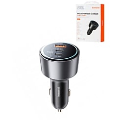 Toocki PD USB C+C+A Car Charger (BLACK) (200W) (Only Ground Shipping)