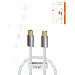 Toocki Compact Zinc Alloy USB C-C Super-Fast Charging Data Cable (100W) (3ft) (Only Ground Shipping)