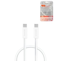 Toocki TPE USB C-C Super Fast Charging Data Cable (3ft) (100W) (WHITE) (Only Ground Shipping)