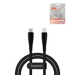 Toocki USB C-L Fast Charging Data Cable NON MFI (BLACK) (6ft) (20W) (Only Ground Shipping)