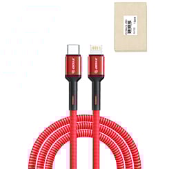 Esoulk USB C-L Non-MFI Braided Charging Cable (RED) (4ft) (30W) (Only Ground Shipping)