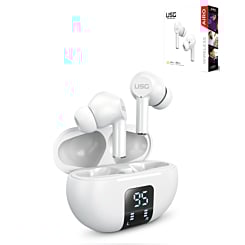 USG by PowerPeak - Airo True Wireless Bluetooth Earbuds - WHITE (Only Ground Shipping)