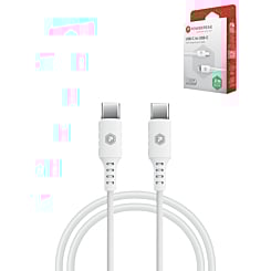 PowerPeak ECONOMY USB C-C Cable (WHITE) (6ft) (60W) (Only Ground Shipping)