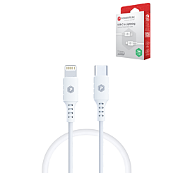 PowerPeak  USB C-L  Cable NON MFI (WHITE) (3ft) (18W) (Only Ground Shipping)