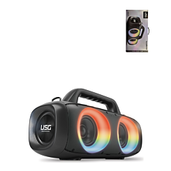 USG by PowerPeak - SoundStorm2 - BOOM Wireless Party Box Speaker with Lights - BLACK (Only Ground Shipping)