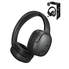 USG by PowerPeak - Wireless ANC On-Ear Headphones with Carry Case - BLACK (Only Ground Shipping)