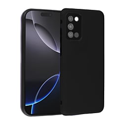 Full Cover New Design Silicone Case - BLACK for Galaxy A03S (Only Ground Shipping)